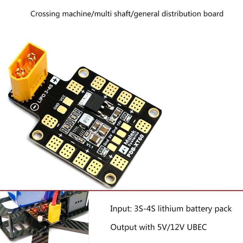 Power Distribution Board PDB XT60 BEC 5V & 12V for RC Helicopter Quadcopter Muliticopter Drone
