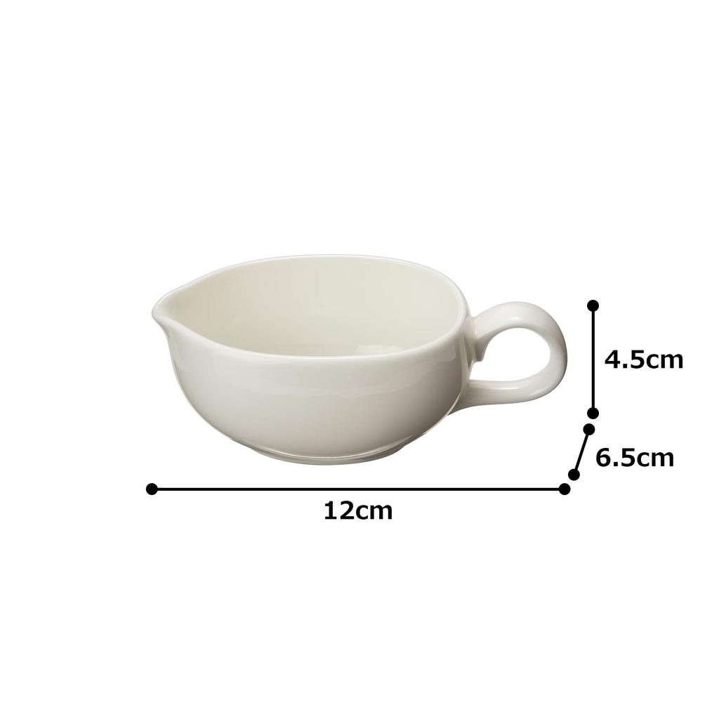 NARUMI Plus Serum Sauce Boat (1 Serving) 110cc Bone China 9795-3189