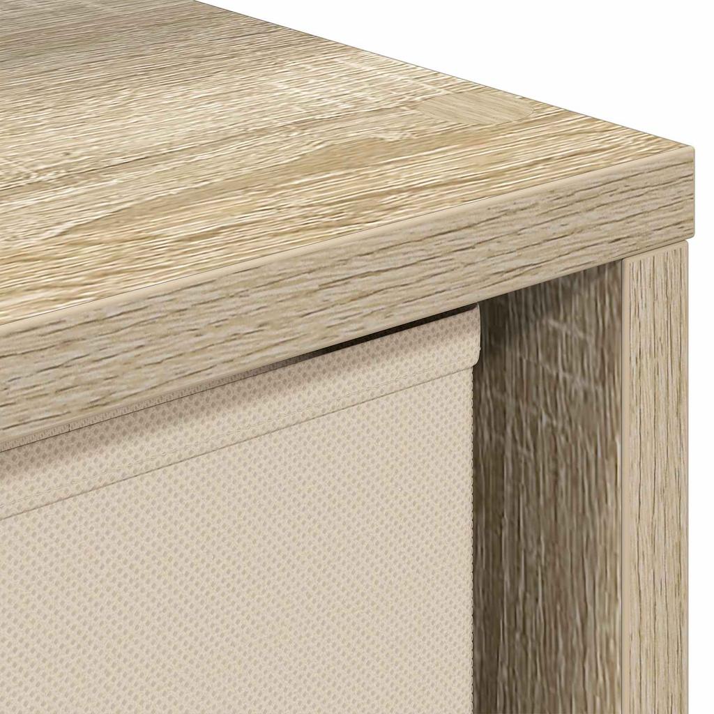 Sideboard with Drawers Sonoma Oak Finish 68.5 X 32 X 67 Cm
