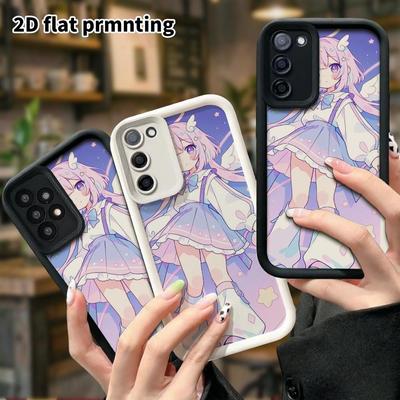 Handyhülle: 2D flache Samsung Galaxy A34 A35 M05 M06 S20 S22 S21 FE Plus 5G Schutzhülle mit Farbverlauf, kleines Engelsmädchen, Weihnachts- und Halloween-Geschenk