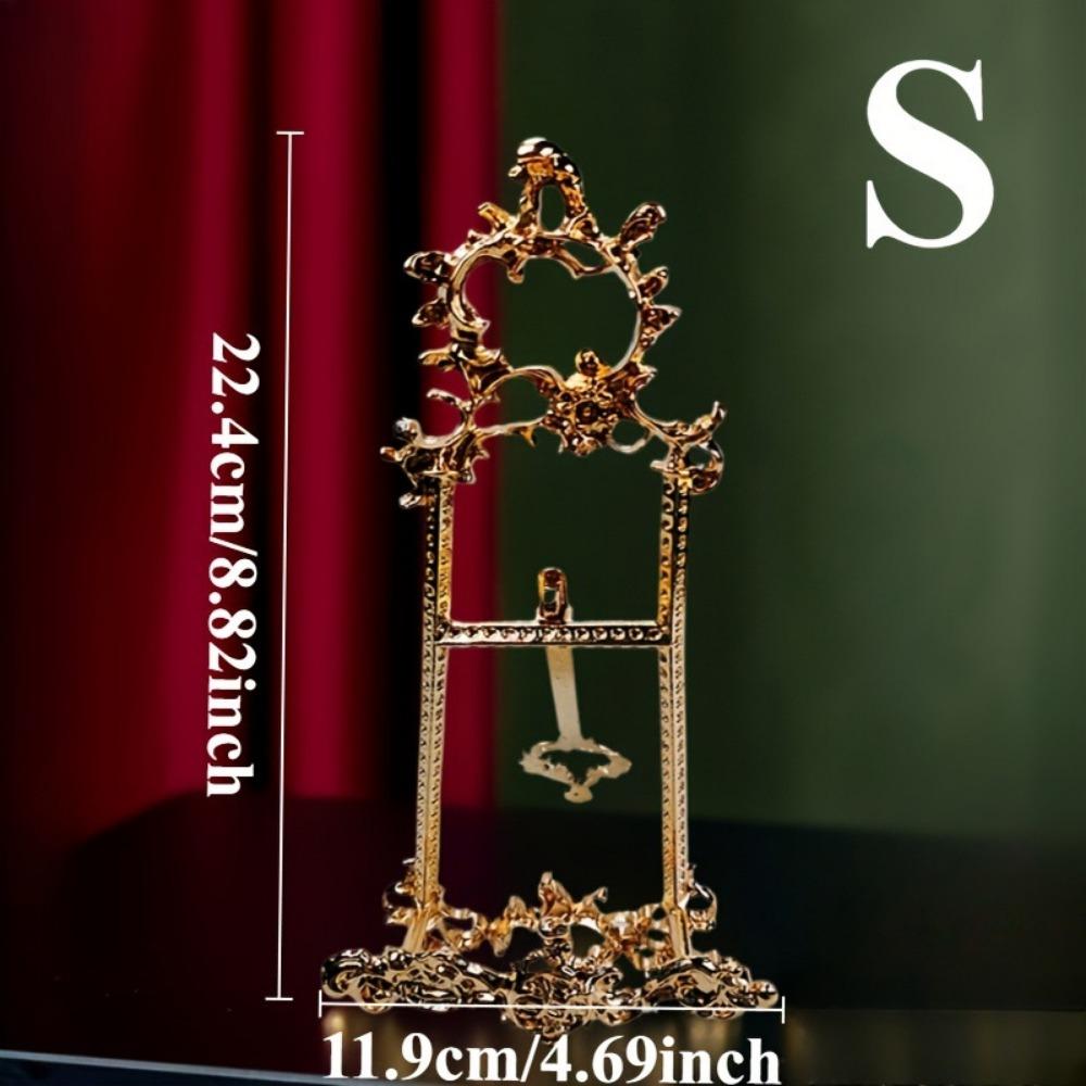 Antique Finish Photo Frame Display Rack Zinc Alloy Tray Rack Decoration Ornament Home Decoration