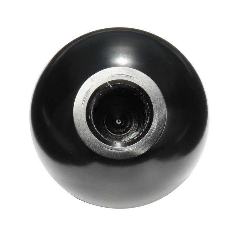 Perilla de Cambio de Marchas Manual de Bola de Aluminio Negro de 5 Velocidades Palanca Selectora Cabeza con Adaptador