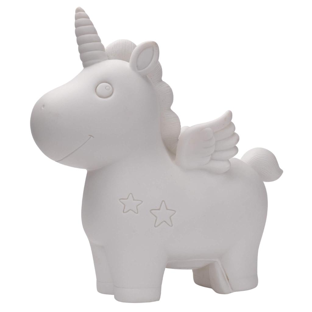 Piggy Bank for Children Unicorn Creative Set Figurine Paints Stickers
