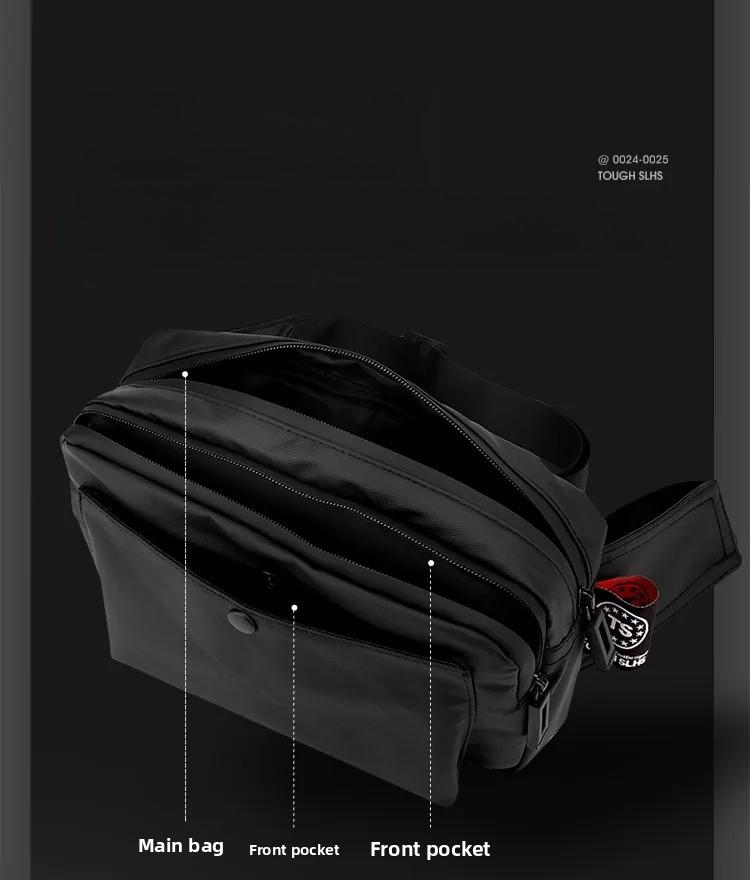 Men's Portable Multi-functional Bag Waterproof Outdoor Sports Chest Bag Travel Shoulder Bag Waist Pack Crossbody Sling
