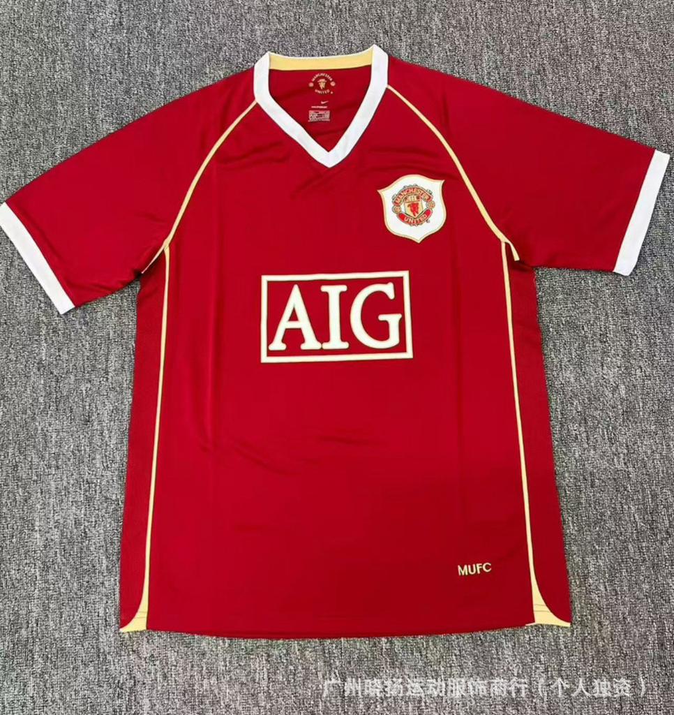 Vintage football jersey Manchester United Arsenal Chelsea Real Madrid short-sleeved jersey