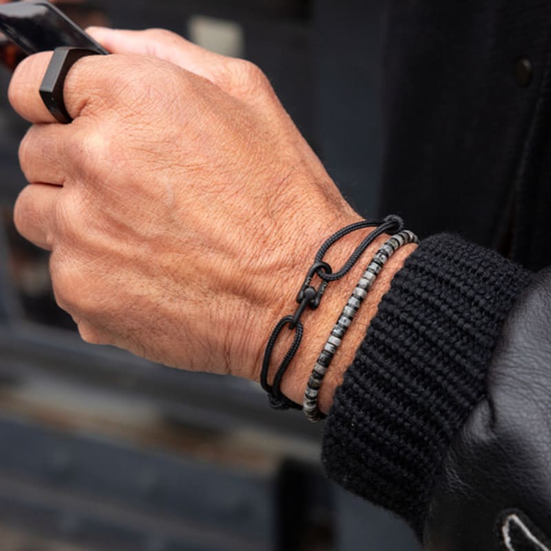 PIG & HEN DUNTING DIN Bracelet - BLACK X BLACK
