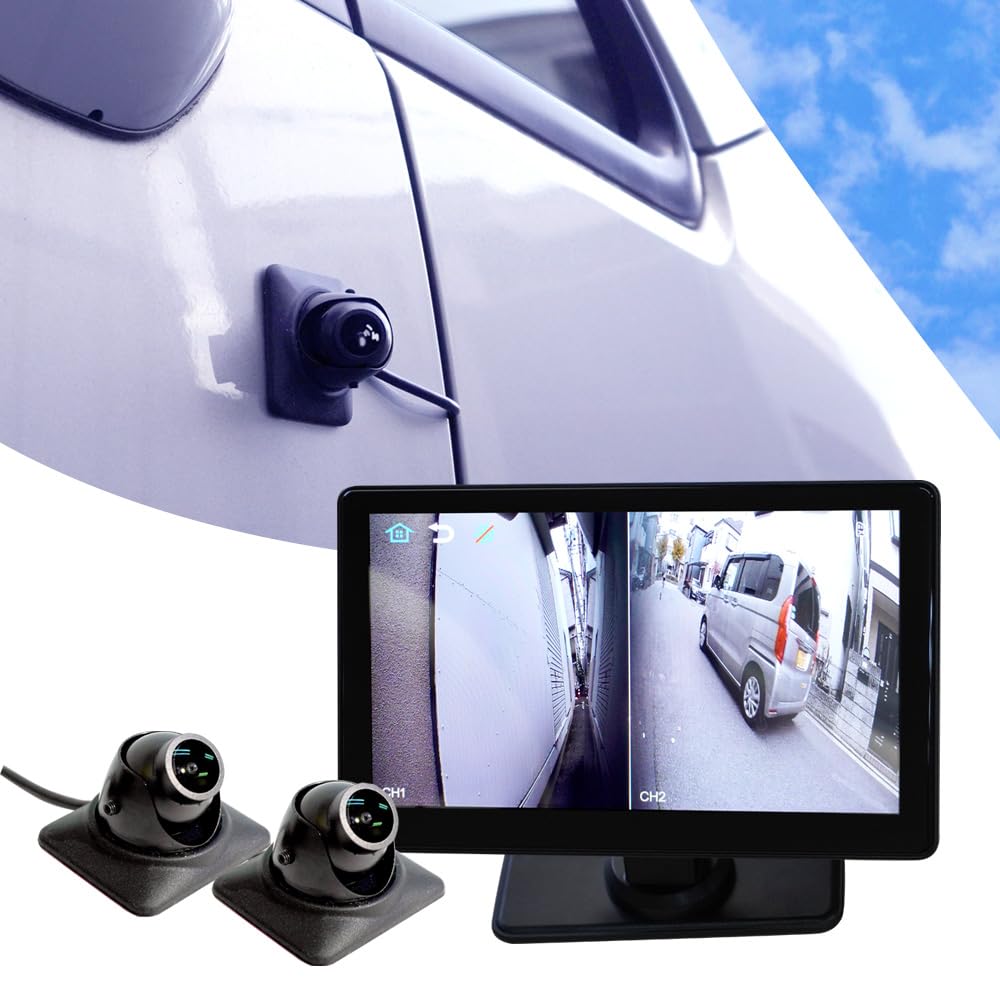 

JS700 Electronic Side Mirror, Drive Recorder, Side Camera, Side Monitor, Parking Monitor, Constant Power чёрный