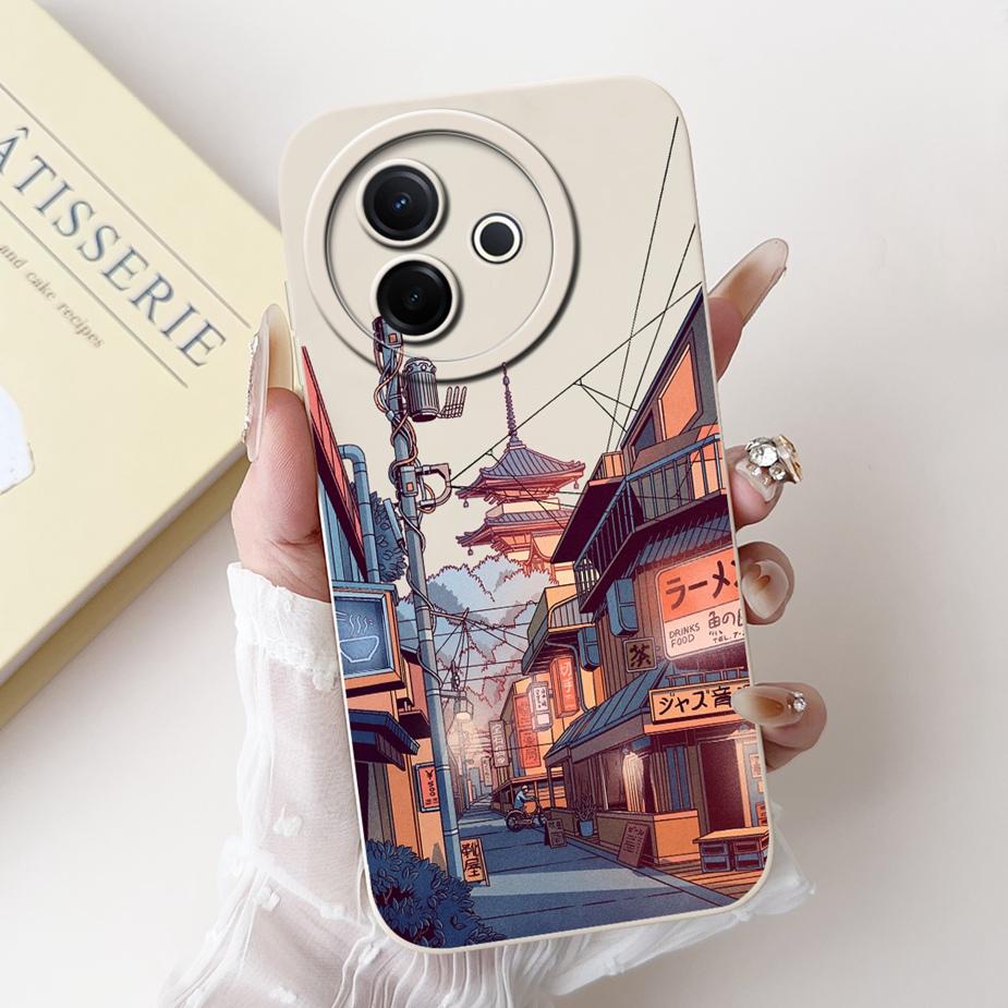 Für Vivo Y39 5G Hülle V2436 Niedliches Mode Cartoon Muster Abdeckung Stoßfest Weiche TPU Handyhüllen Für Vivo Y300i Y 39 VivoY39 Bumper