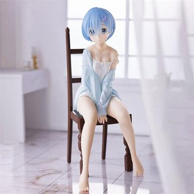 17cm Anime Re: Life In A Different World From Zero Sit On Chairs Action Figures Collection Modello in PVC Giocattolo per Bambini Regalo di Natale