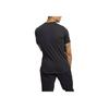 Reebok Letter Print Breathable Sports Short Sleeve T-Shirt Men Tops Black FK6219