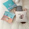 K-Kanaheis Cute Cushion Cover Pillow Cover Decor Pillowcase Printed Cushion Case For Couch