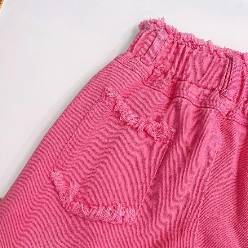 Ropa de Verano para Niñas Conjunto de Dos Piezas de Jeans sin Mangas para Niños Moda de Verano para Niñas