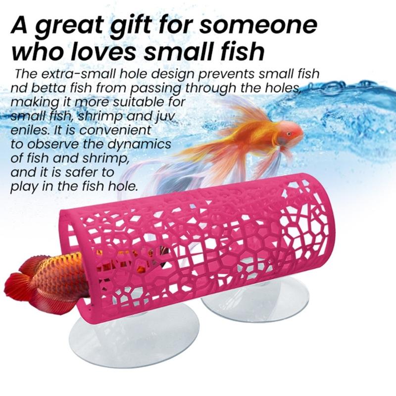 Bettas Fish Tanks Decorations Bettas Tunnel Swim Tube Soft Edged Bettas Hammock Bed for Small Aquatic Pet