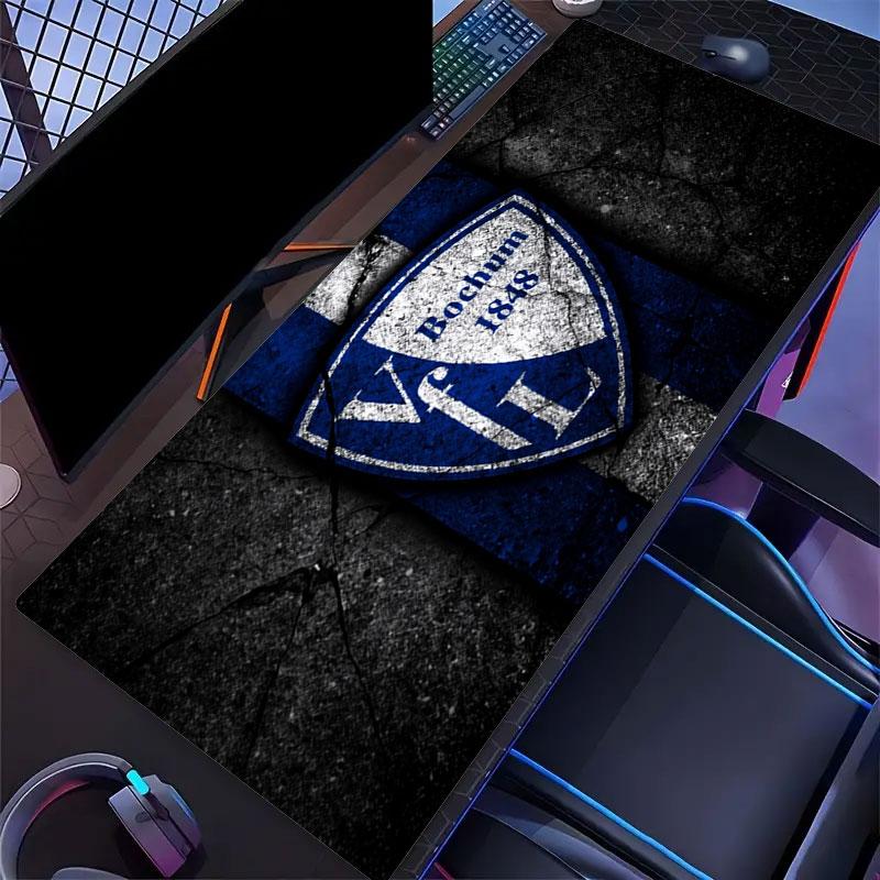 Bochum Mauspads, Große Gaming Schreibtischmatte, Rutschfestes XXL-Mauspad für Laptop & Tablet, Mini-PC-Spielmatte mit Genähten Kanten