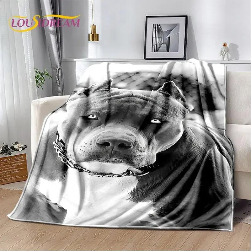 Manta de Felpa Suave para Mascota Perro Pit Bull Francés de Dibujos Animados, Manta de Franela, Manta para Sofá, Cama, Sala de Estar, Dormitorio, Cubierta de Picnic