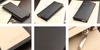 ABIES Prism Leather Long Wallet Cowhide Made in Black (Corrugated Leather) Japan,