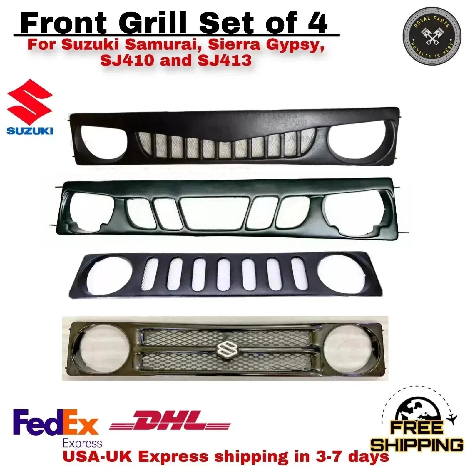 Набор из 4 пластиковых передних решеток для Suzuki SJ410 SJ413 Samurai...