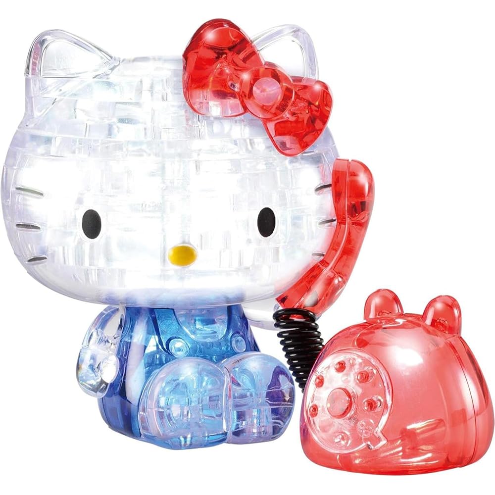 

Hanayama Crystal Gallery Hello Kitty Telephone 3D Puzzle Decorative Figure Age 7+
