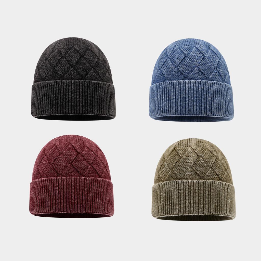 Women's Autumn & Winter New Style Core-Spun Yarn Ear-Warming Couple Knitted Hat - European and American Fashionable Skull Cap