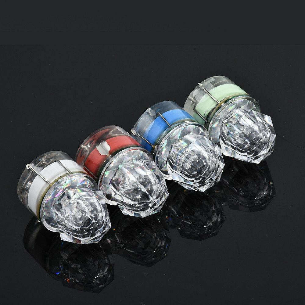 10/20/30/50PCS Mini LED Fishing Bait Light Waterproof ABS Fishing Lamp Green White Blue Red Colorful Luminous Fish Lure Lights
