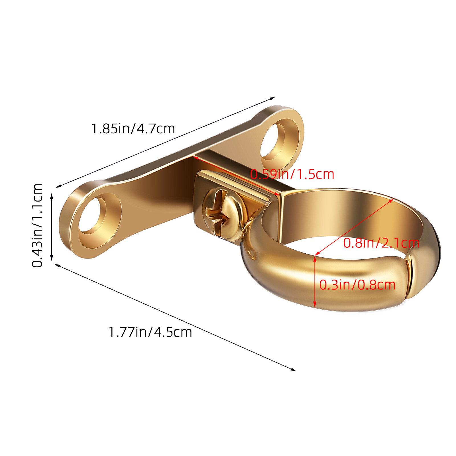 

22mm Pipe Tube Clamp Pipes And Hoses Clip Supports Brass Pipe Bracket Clamp Tube Clip With 2 Holes For Outdoor Indoor Pipe Tube