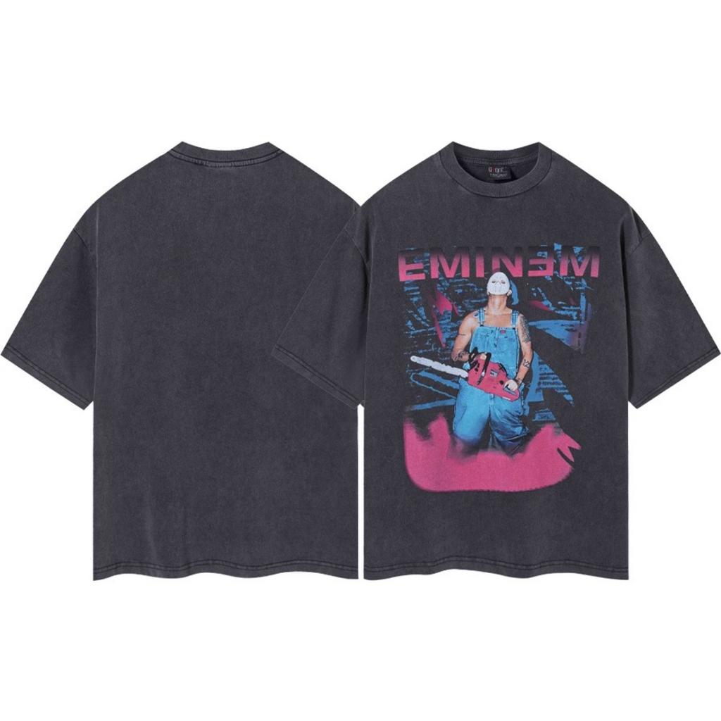 ZYLLO  Vintage Wash Heavy Cotton High Quality Short Sleeve T-shirt Fashion Casual for Men and Women