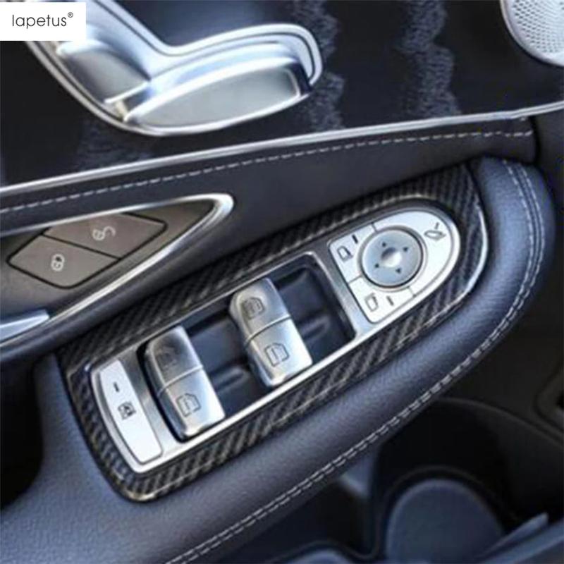 Hand Brake / Water Cup / Head Light / Seat Adjust Panel / Window Lift Cover Trim Accessories For Benz C CLASS W205 2015 -