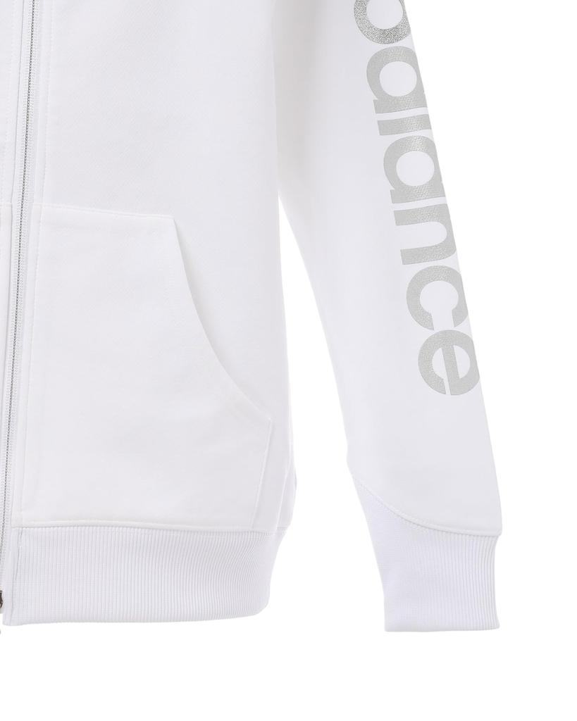 Golf Stand Zip Sweatshirt 3 [New Balance] Women's (Stretchy/Shape Retaining) / 012-5162501 030_White [LL]