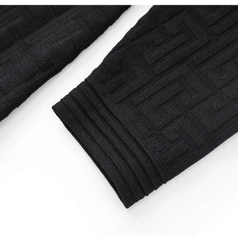 Zhao Lusi Inspired Black Knit Dress - 2025 Round Neck Long Sleeve Autumn Style
