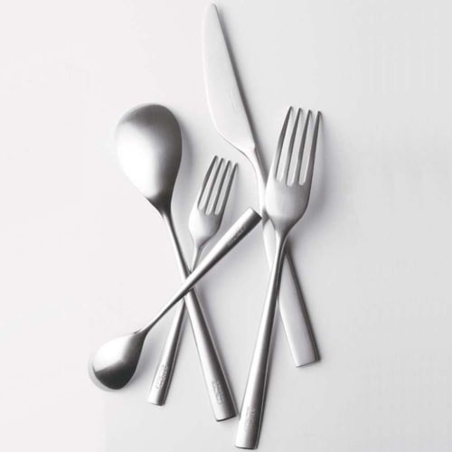 Nagao Tsubame Shinko Kogyo SUNAO Dinner Cutlery Set, 10 Pieces, 18-8 Stainless Steel, Made In Japan