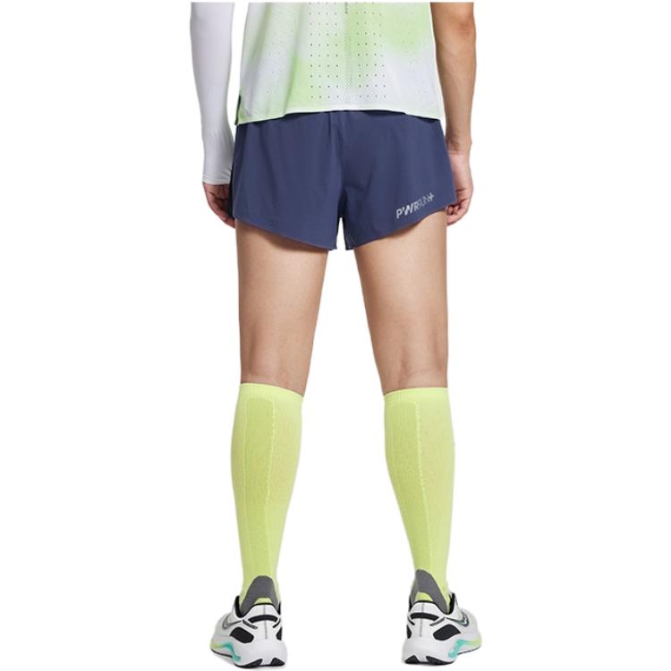 Saucony Logo Print Elastic Running Slim Fit Sports Shorts Men shorts Dark-Blue SC2230112A-BL10