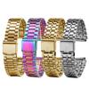 Retro Small Square Metal Watchband For CASIO A159w-n1 A158WA/168 LA670 AE-1200/W-218H/F84 Strap Stainless Steel Bracelet 18mm