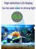 Compact High-Precision External Stick-on Aquarium Thermometer – Switchable Temperature Display for Fish Tanks