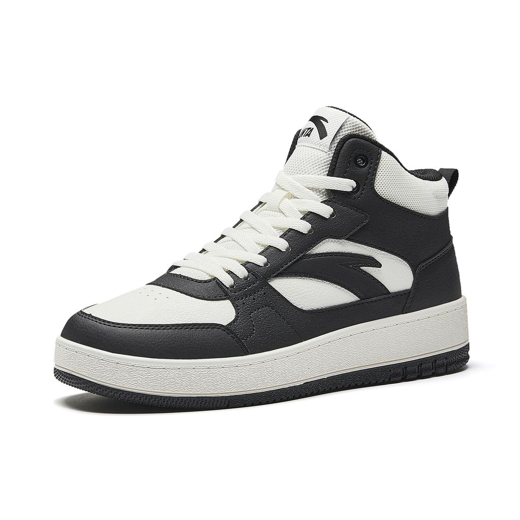 Anta Year One High-Top Casual Fashion Versatile High-Top Shoes Women shoes Ivory-White Black 922548083-3
