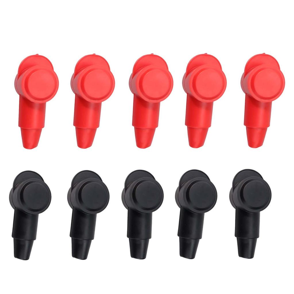 Terminal Covers Terminal Protector Cover Flexible Positive Negative Red and Black Terminal Protector Shell for Marine