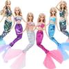 Ba Doll Bie Fashion Mermaid Tail Doll Dress Skirt Similar Fairy Tale Party Cosplay Gown Clothes for 11.5'' Doll Accessories Toys