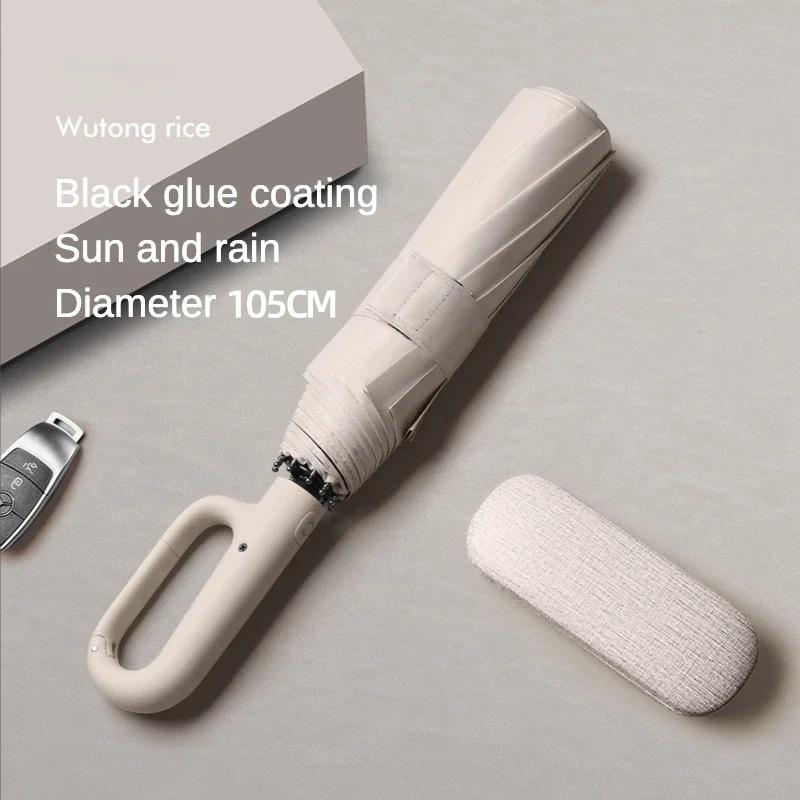Extra Large Reinforced Wind-resistant Rain-resistant Dual-purpose UV-resistant Fully Automatic Ring-buckle Umbrella