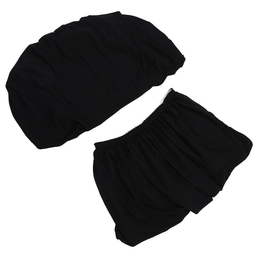 RV Dinette Cushion Covers Water Resistant Elastic Sofa Furniture Protector for Trailer Motorhome Camping Vehicle Black