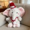 Peluche Bambola Elefante Cartone Animato Portachiavi Ciondolo Borsa con Naso Lungo Morbido Ornamento da Appendere Animale Accessorio Borsa
