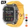 Modification Kit Transparent Protective Case+TPU Strap For Apple Watch Ultra 9 Band for iWatch Series 9 8 7 6 5 4 45mm 44mm 49mm
