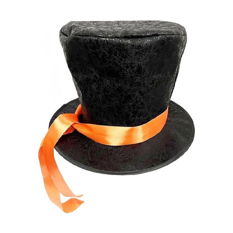 Top Hat Jazz Era Cabaret Hat Lightweight Cotton Blend Suitable For Parties Costume Event