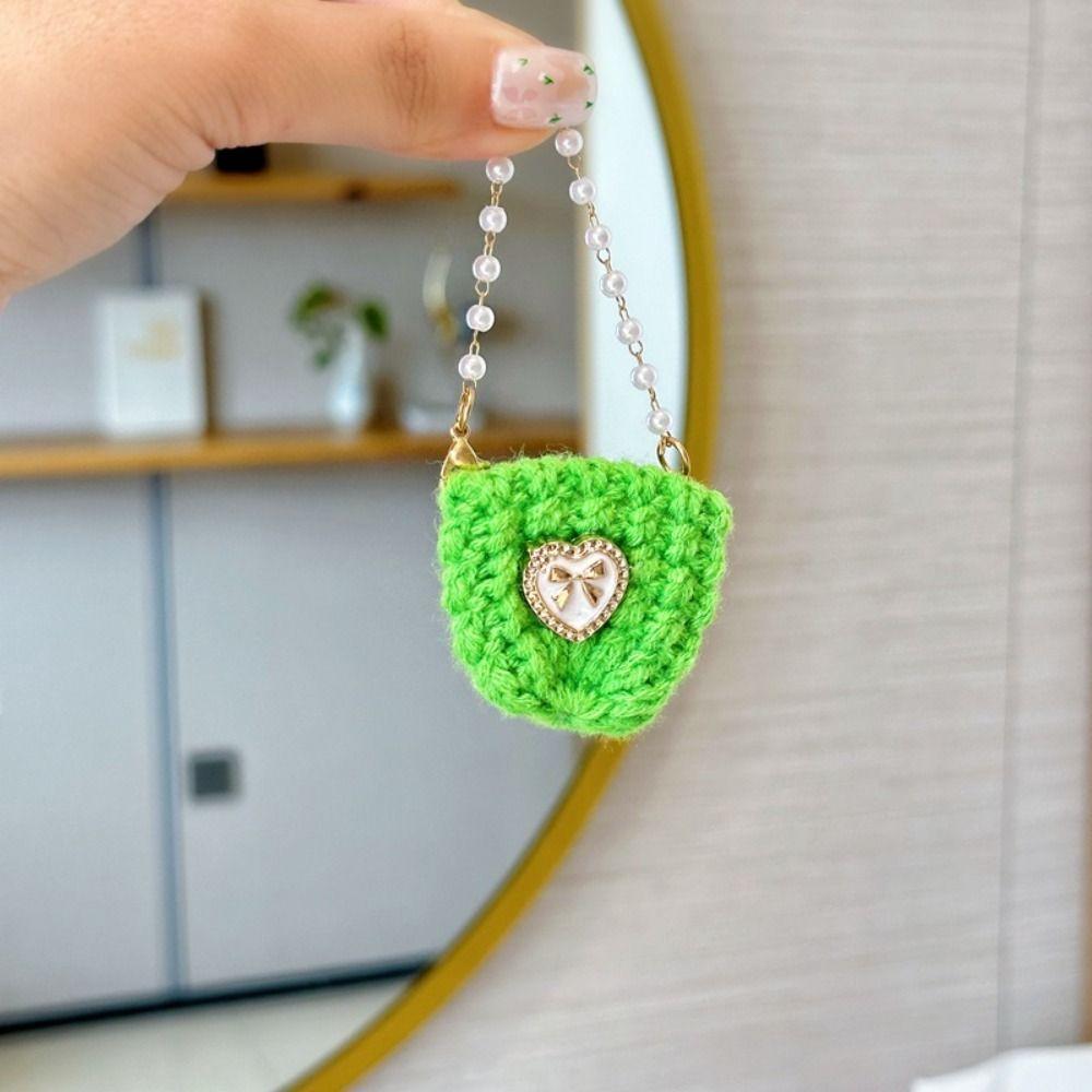 Miniature Doll Knitted Shoulder Bag Woven Mini Crossbody Doll Bag  BJD Doll