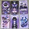Apple Tarot Deck, Serpent's Forbidden Lust Tarot Cards 10.3*6cm, 78 Purple Pink Witch Tarot Cards