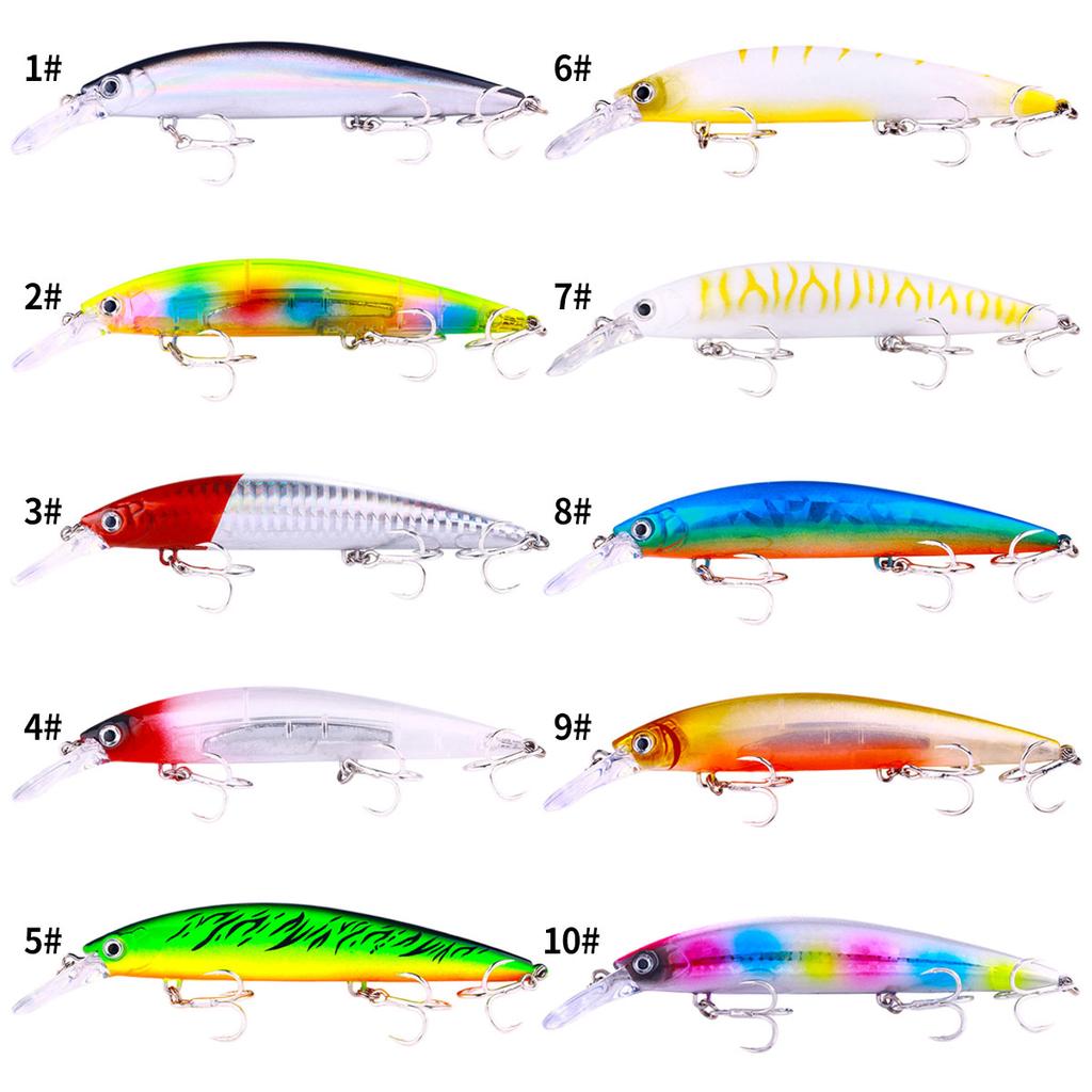 Hard Lure Minnow 13cm-36g Sinking Minnow Hard Bait Fishing Lures Minnow with Treble Hook