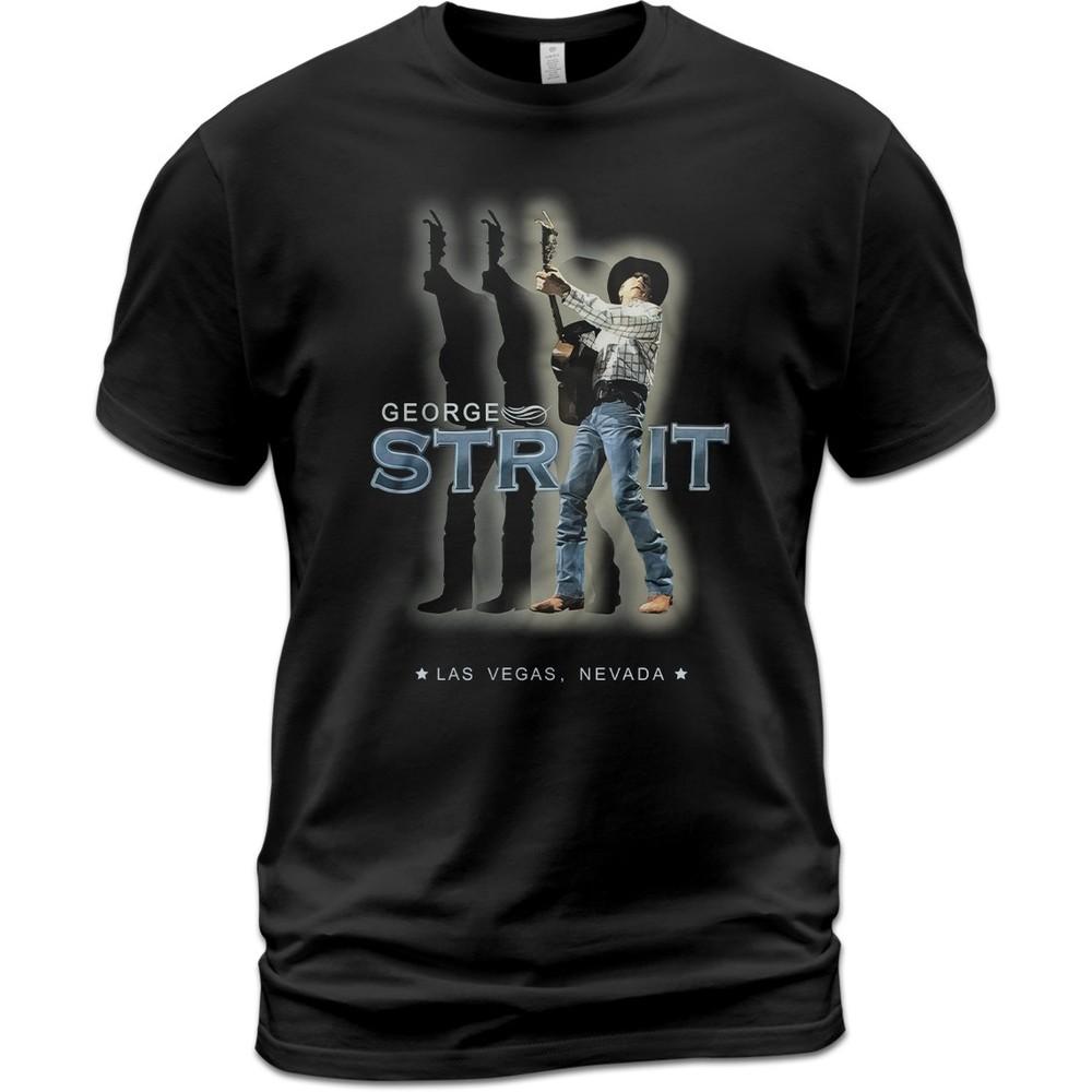 Vintage George Strait Las Vegas Country Music Love Without End Baby Blue T Shirt Unisex T-Shirt S