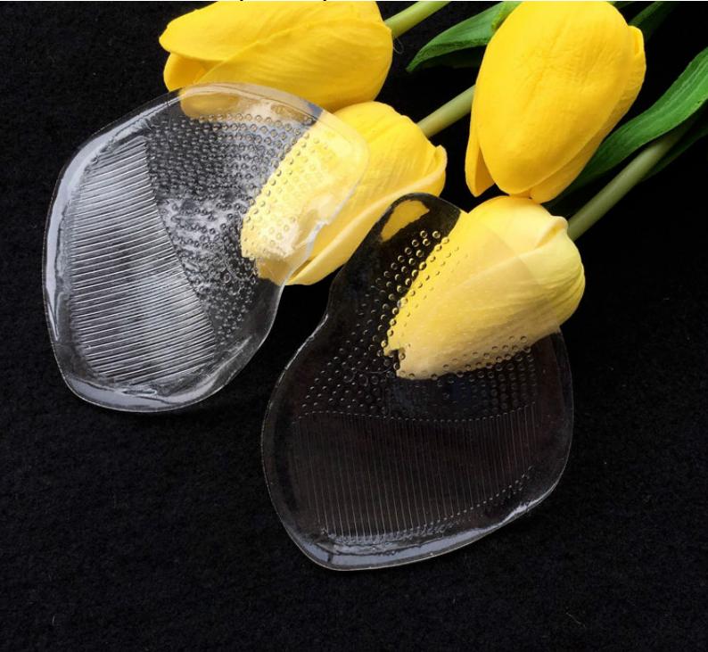 

1 Pair Women Soft Silicone Gel Cushion Insoles Metatarsal Support Insert Pad Insoles Silicone Foot Cushions Anti Slip Shoe Pads прозрачный