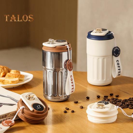 Smart Thermal Cup with LCD Display 450ml Stainless Steel Coffee Mug Hot And Cold Drink Cup Insulated Intelligent Drinkware