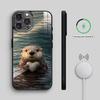 So Adorable R-River Otter   Phone Case For iPhone17,16,15,14,13,12,11 Plus,Pro Max Magnetic For Magsafe Wireless Charging