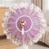Round Standing Fan Covers Floral Protective Case Minimalist Mesh Covers  Desktop Fan