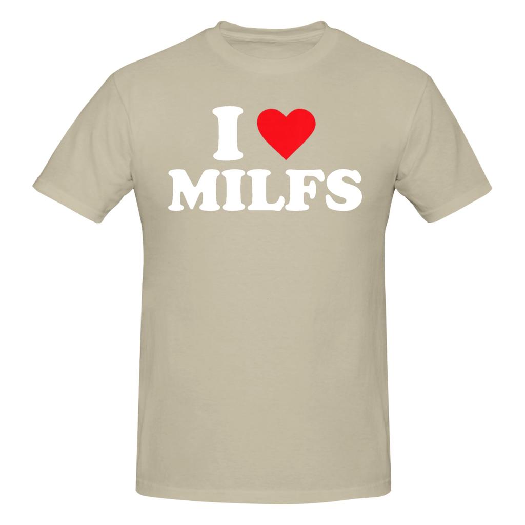 1 Pezzo I Love Milfs Maglietta Grafica Originale 100% Cotone Magliette Milf Top Per Unisex